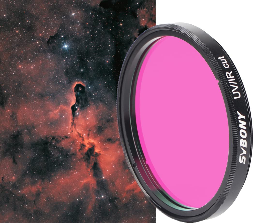 thumbnail interactive-video image 1 of SVBONY 2" UV/IR Cut Filter For Astronomy Telescope – M48 Thread – F9127B – Reduces Glare For Moon & CCD Imaging 1 of 3
